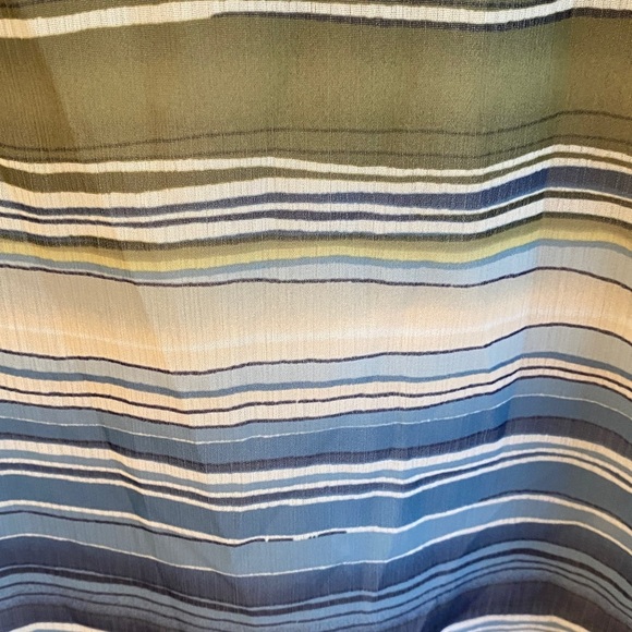 Alfred Dunner Striped Top with Blue Lace Accent - Picture 5 of 9